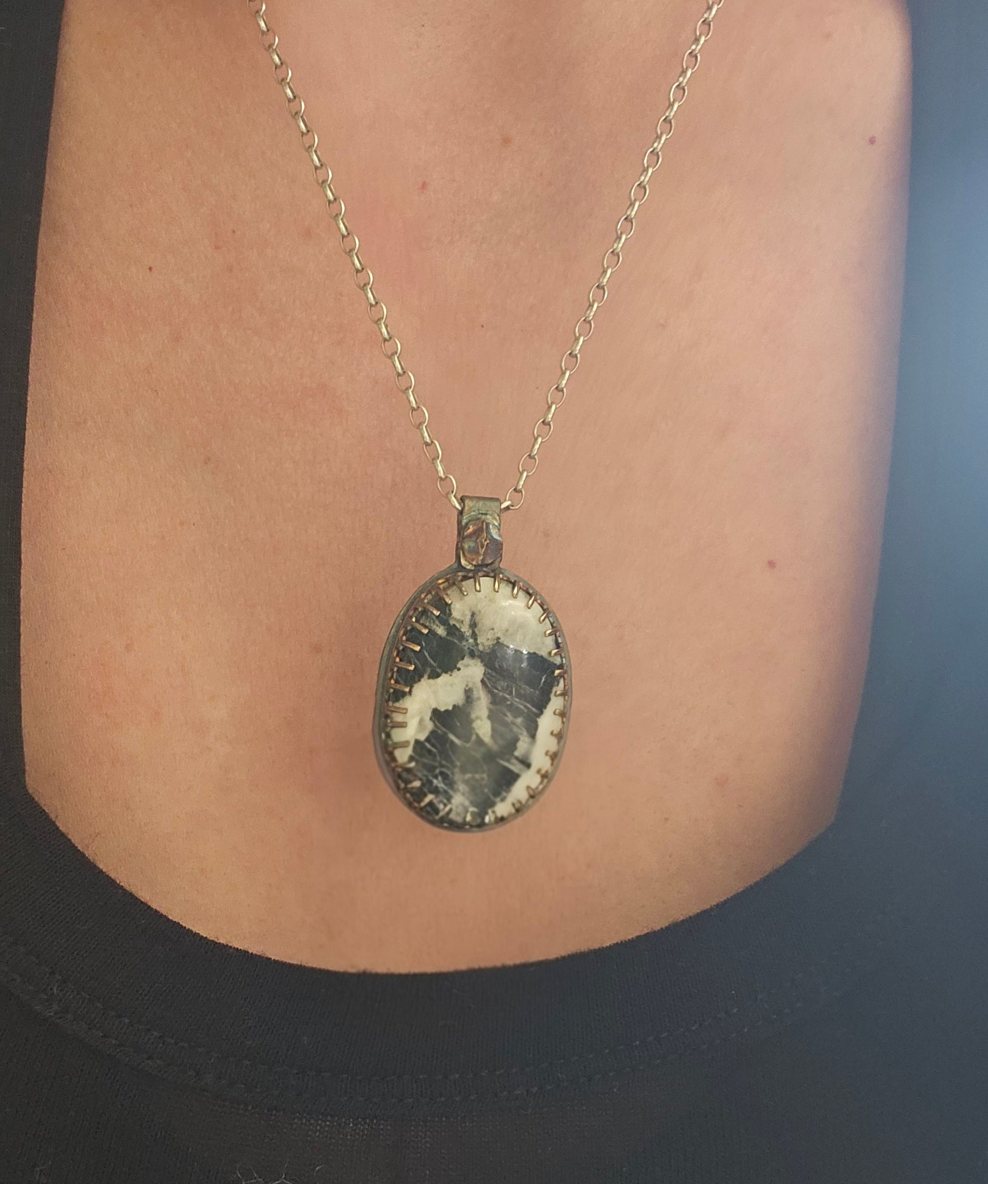 White Buffalo Me & My Flaws Necklace