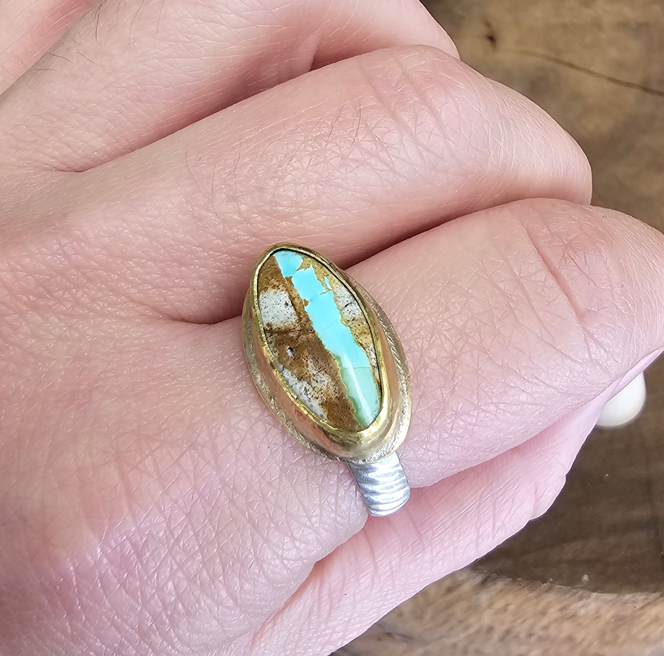 Royston Ribbon Turquoise Ring