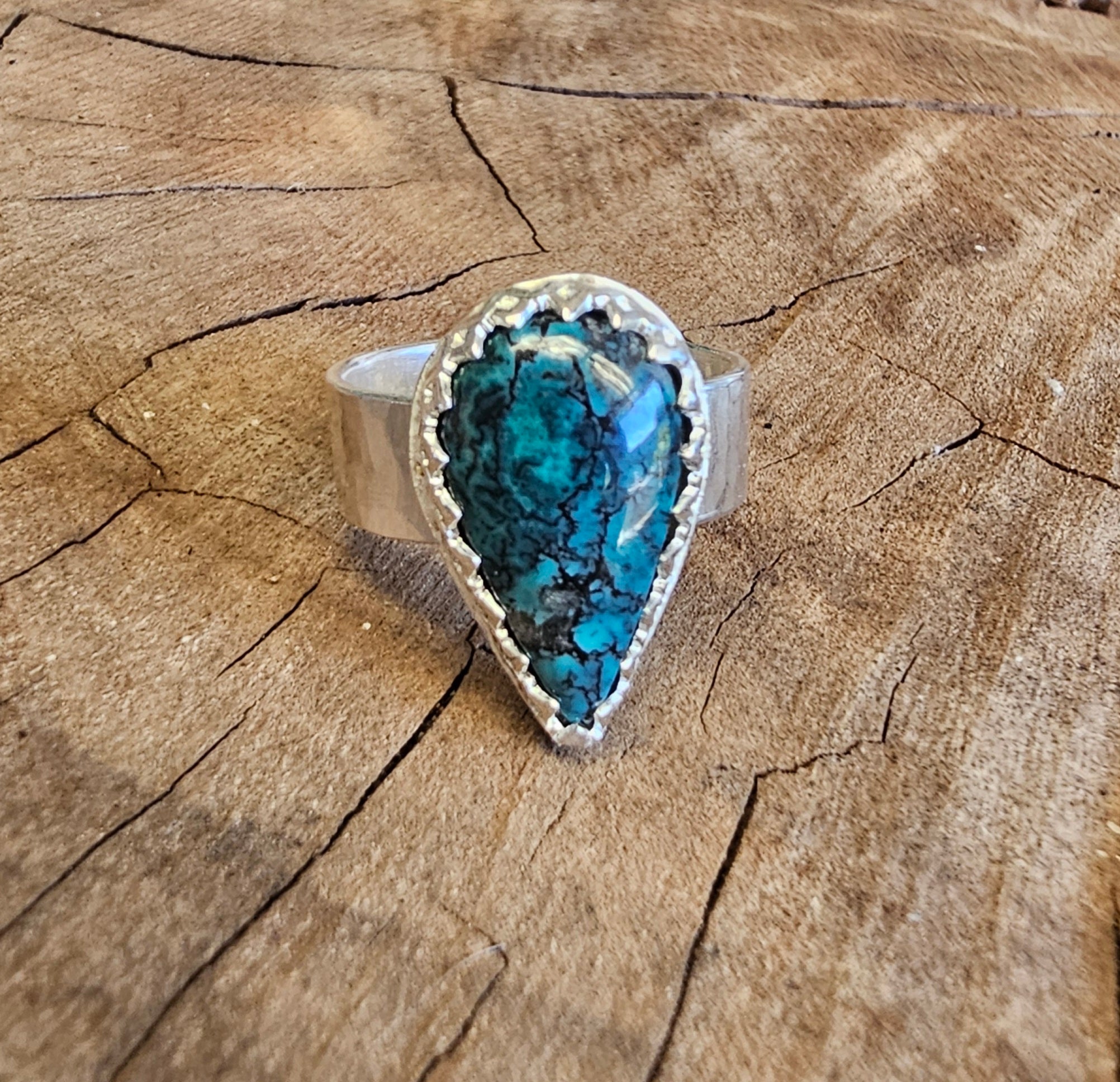 Hubei Turquoise Teardrop Ring