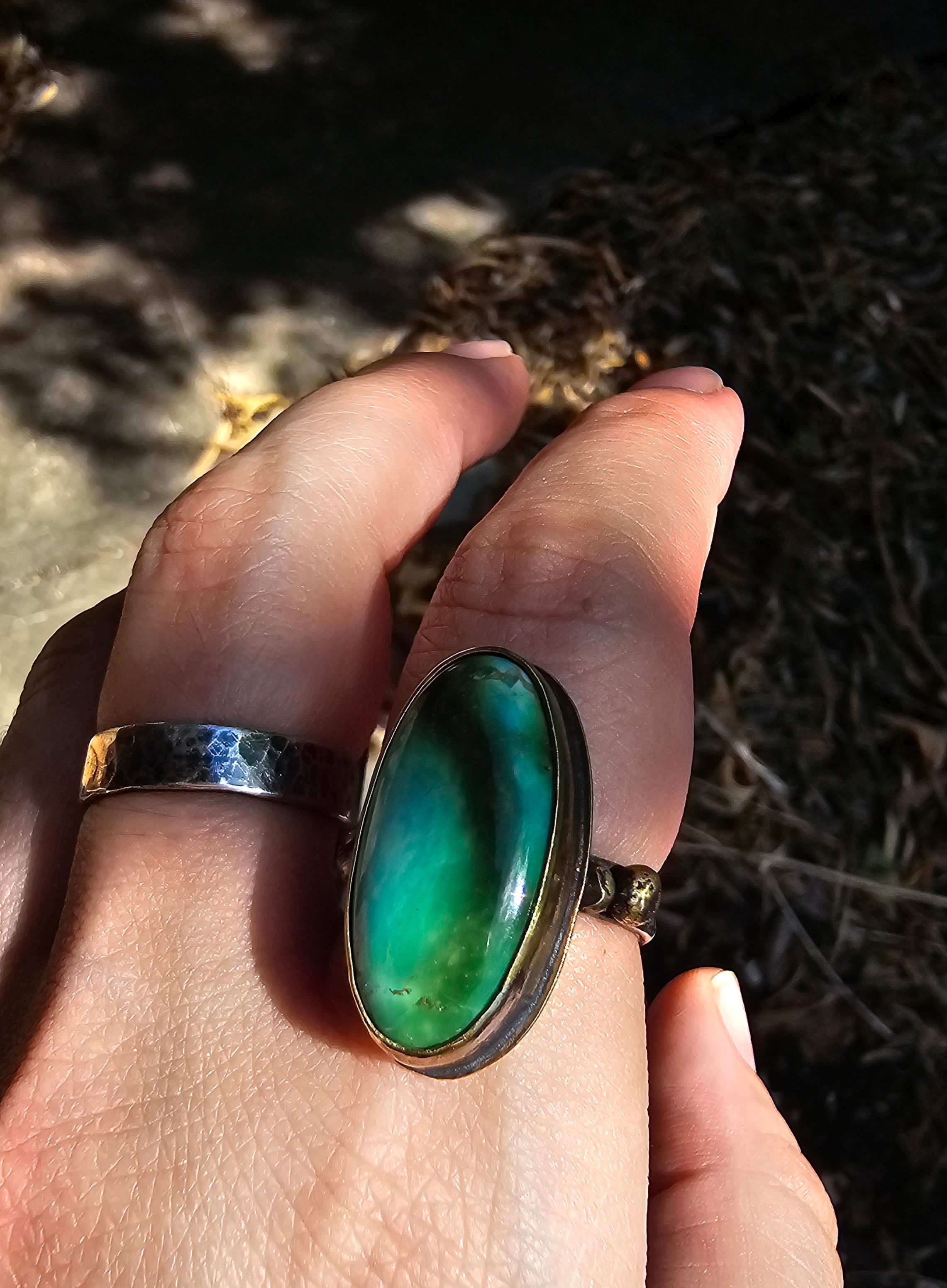 Green Light Of Hope Ring