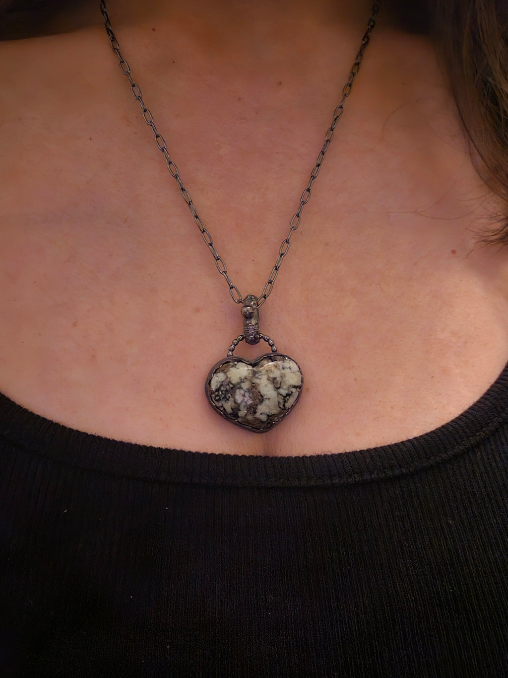 Angel Wing Heart Necklace