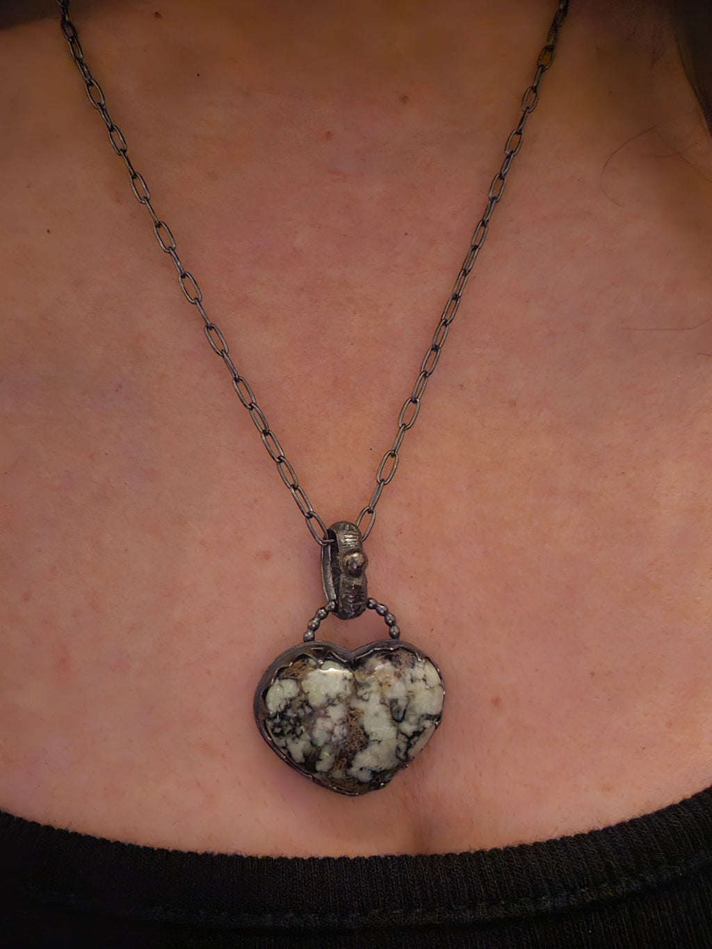 Angel Wing Heart Necklace