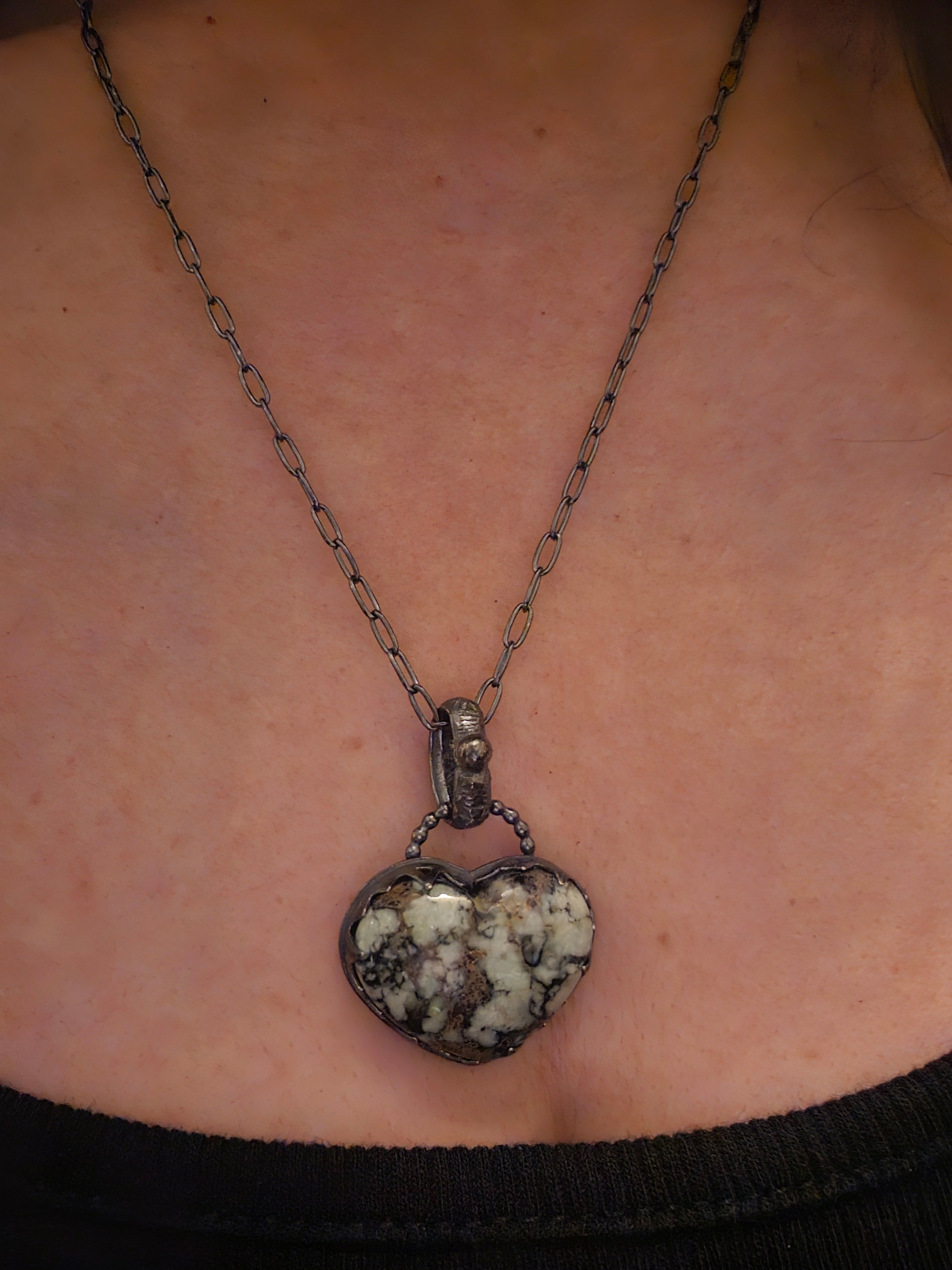 Angel Wing Heart Necklace