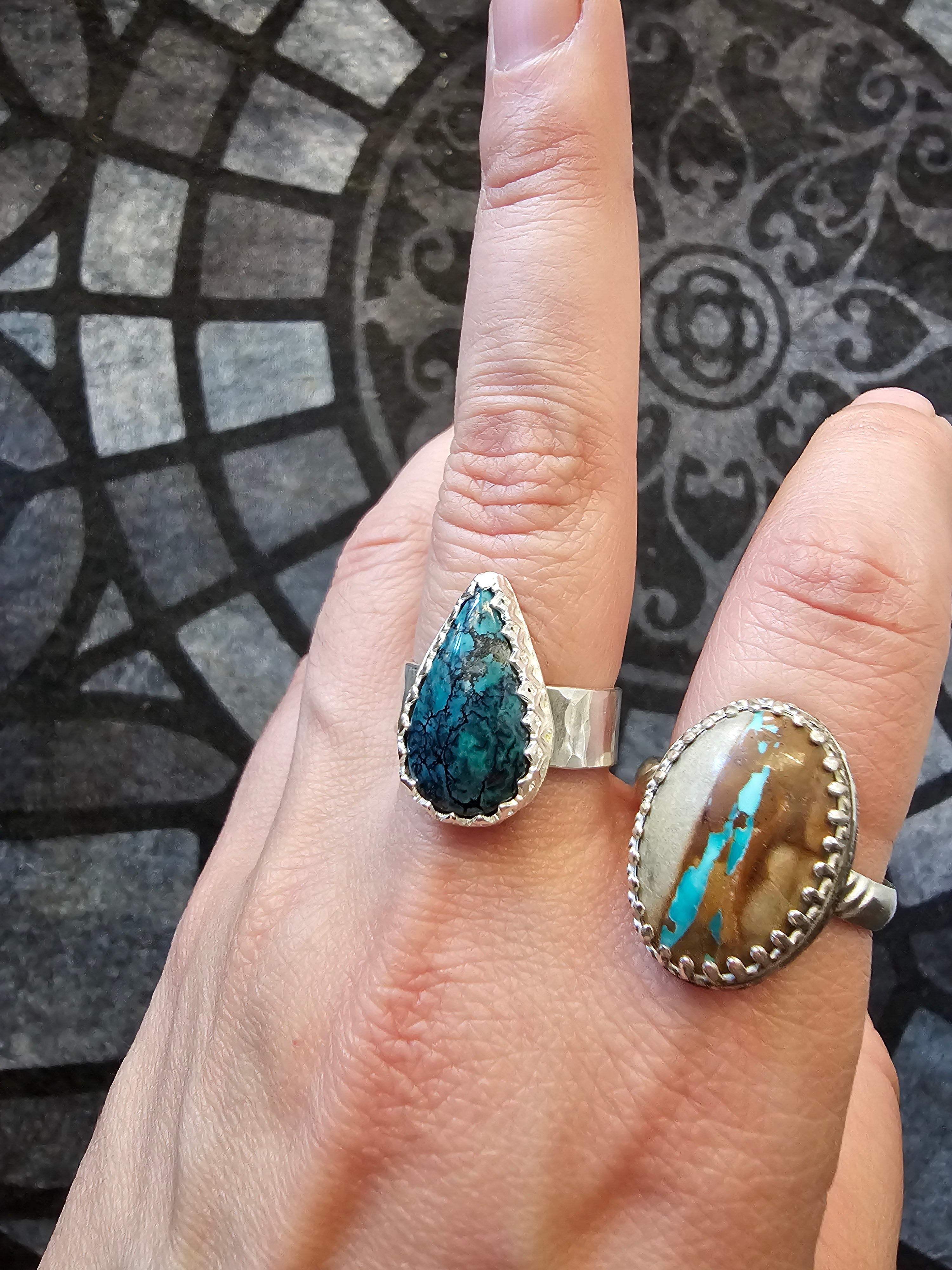 Hubei Turquoise Teardrop Ring